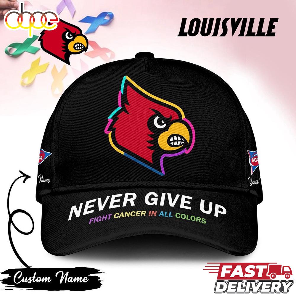 Louisville Cardinals NCAA Fight Cancer In All Colors Baseball Cap