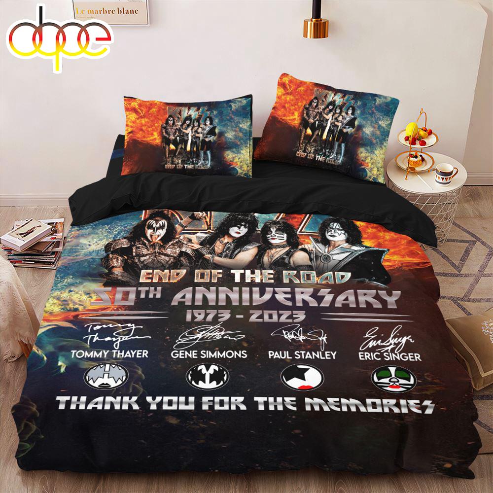 Metal Art Kiss Band Bedding Set  Gift For Christmas