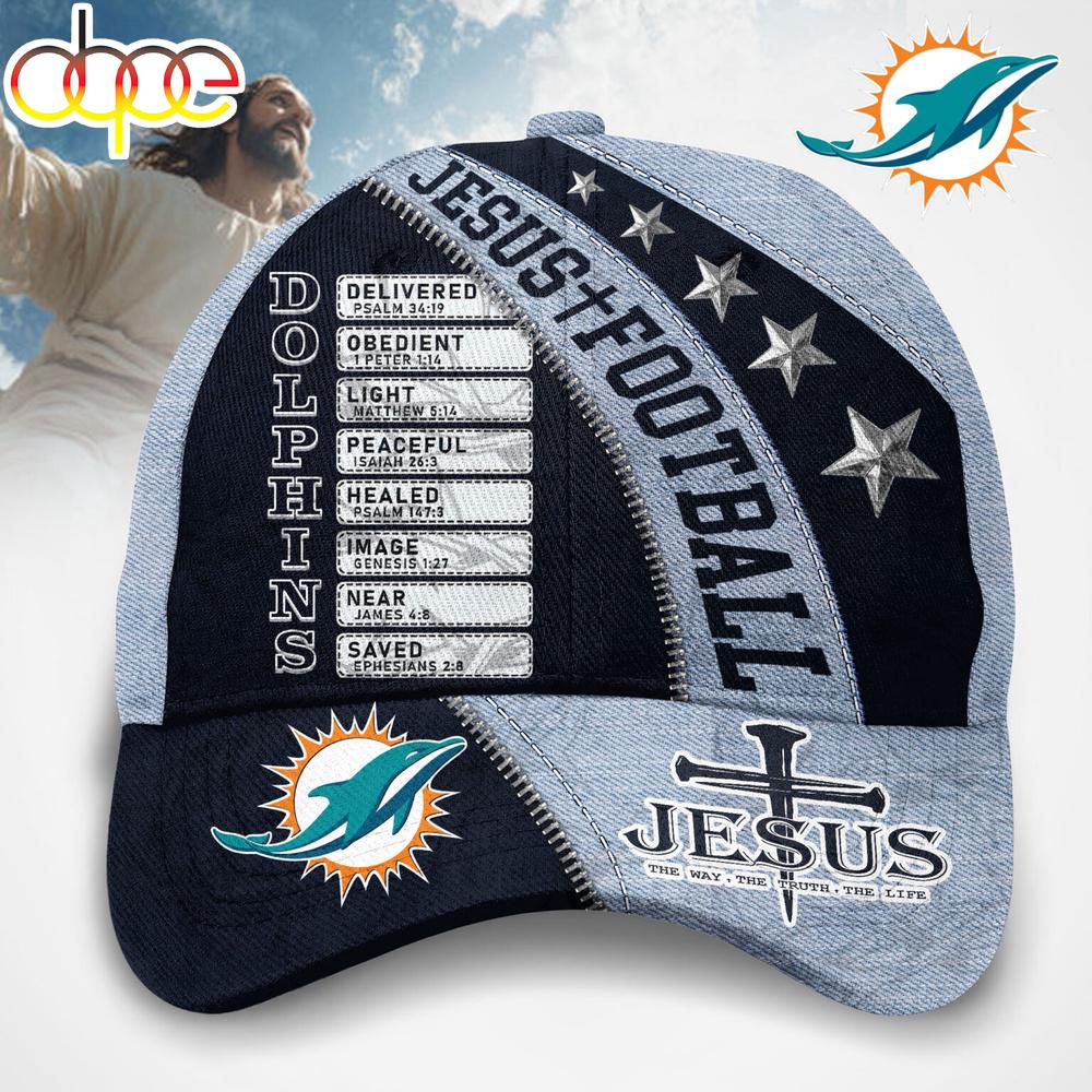 Miami Dolphins Jesus The Way The Truth The Life Baseball Cap