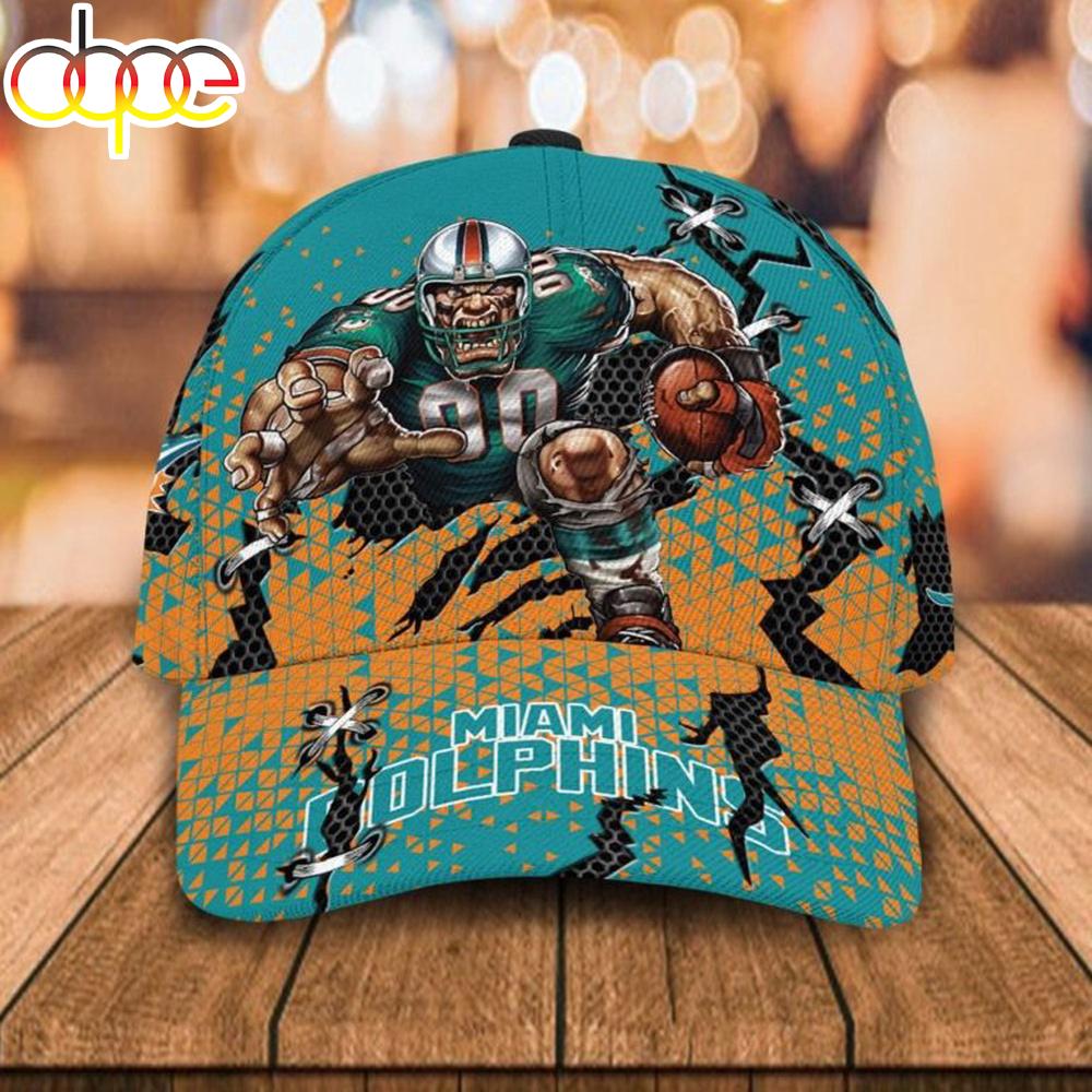 Miami Dolphins Mascot NFL Classic Baseball Cap