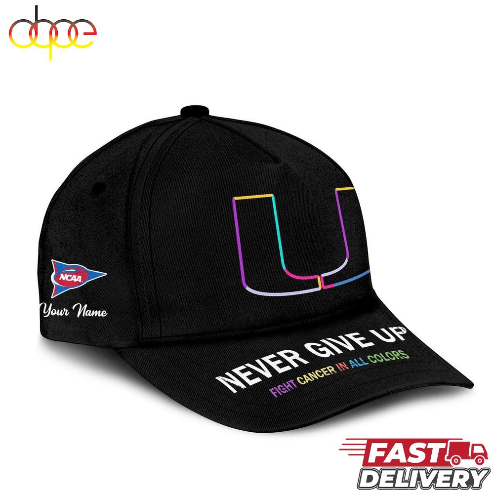 Miami Hurricanes NCAA Fight Cancer In All Colors Baseball Cap