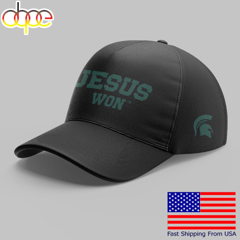 Michigan State Big10 Limited Edition Jesus Won Black Cap