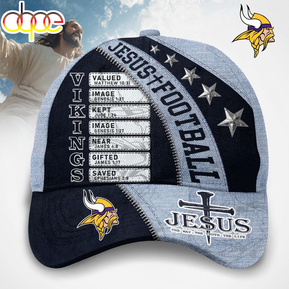 Minnesota Vikings Jesus The Way The Truth The Life Baseball Cap