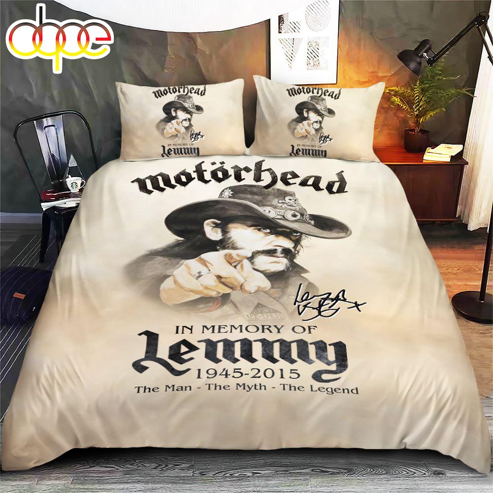 Mot?rhead Band x Lemmy Kilmister Bedding Set Merry Christmas Gift Fans  Gift For Christmas