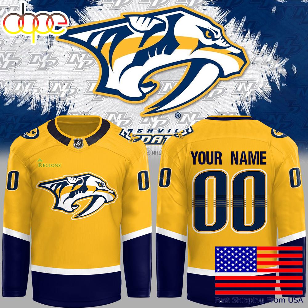 Nashville Predators Team Hockey Nhl Hockey Jersey