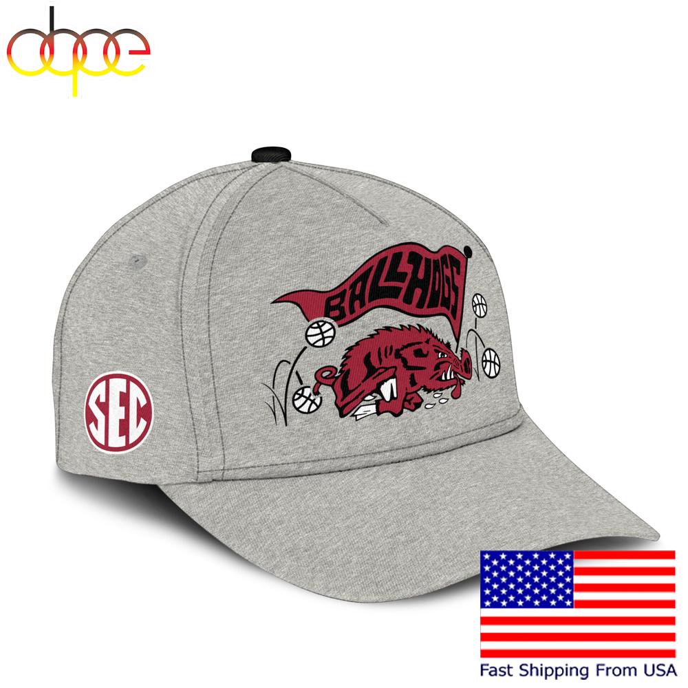 NCAA Arkansas Basketball Coach John Calipari Gray Cap, Retro Baseball Cap