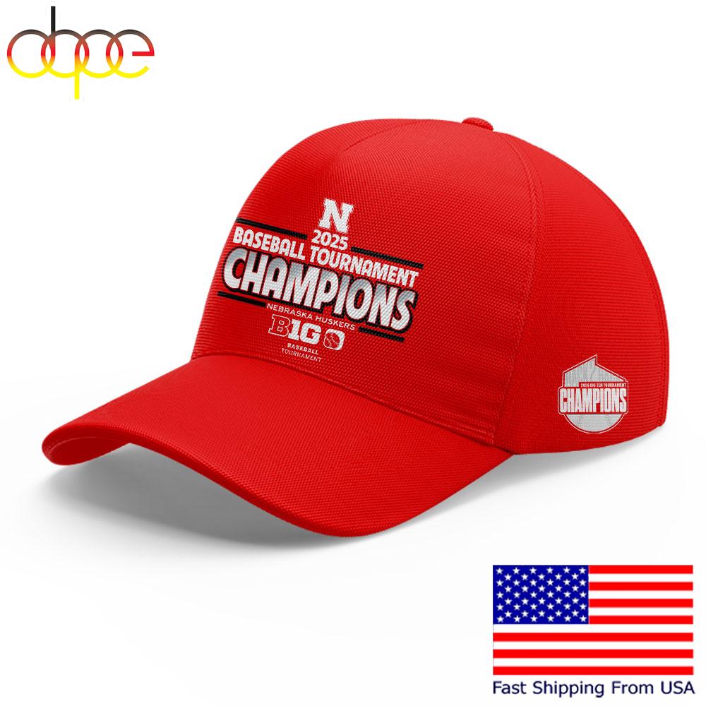 Limited Edition  Nebraska Cornhuskers Baseball B1G Tourney Championship Cap