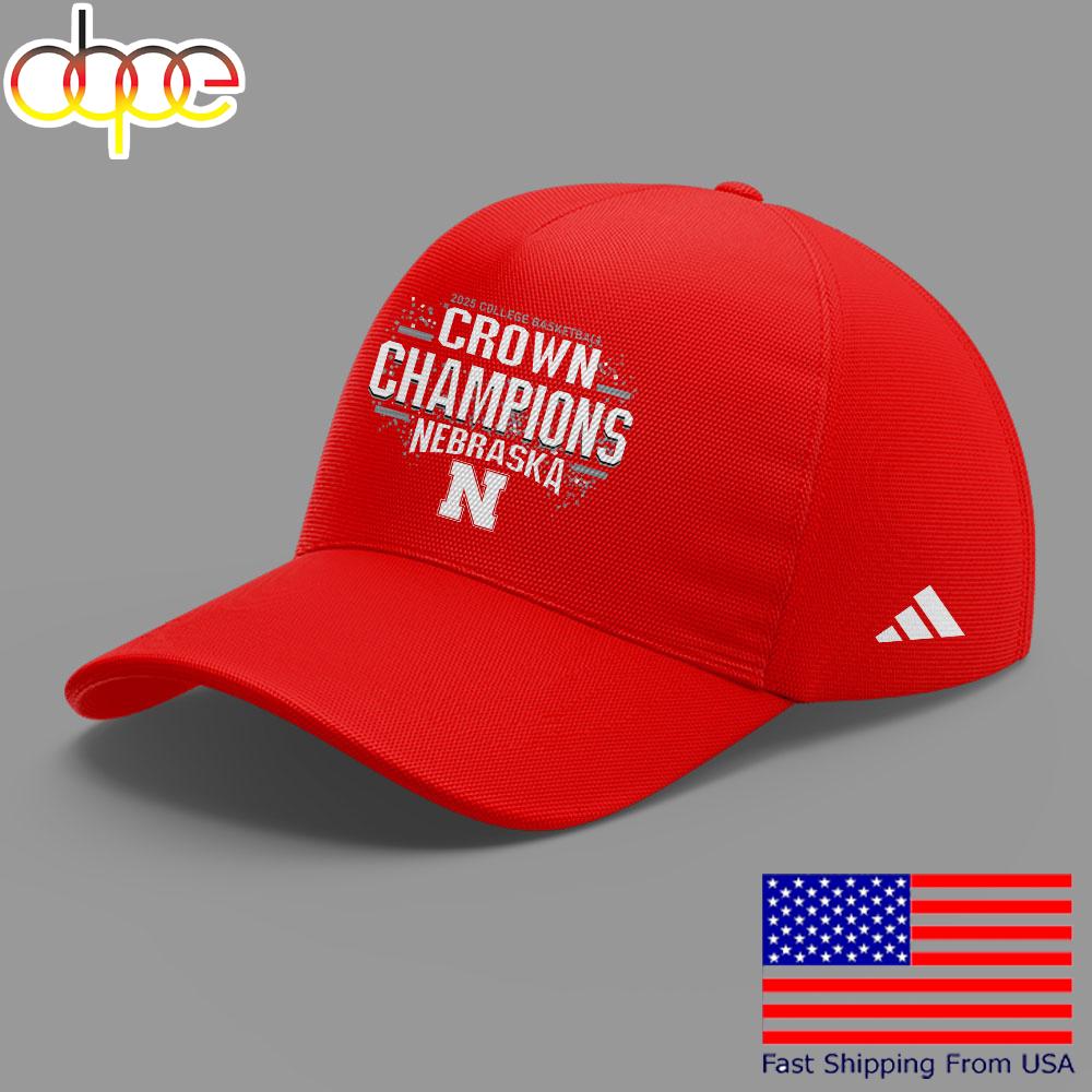 Limited Edition  Nebraska Men's Basketball 2025 College Basketball Crown Champions Cap