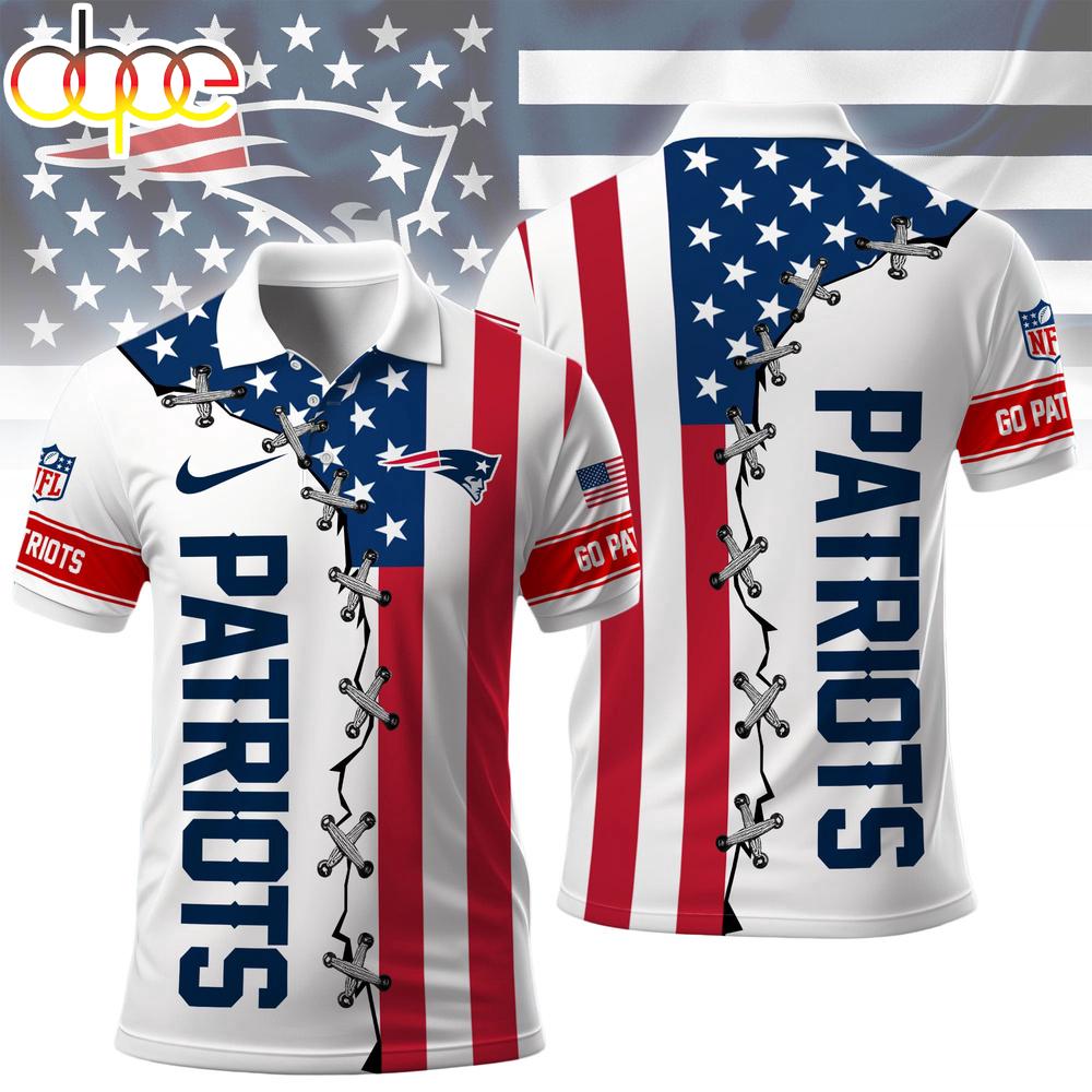 New England Patriots NFL Freedom American Polo Shirt For Fans