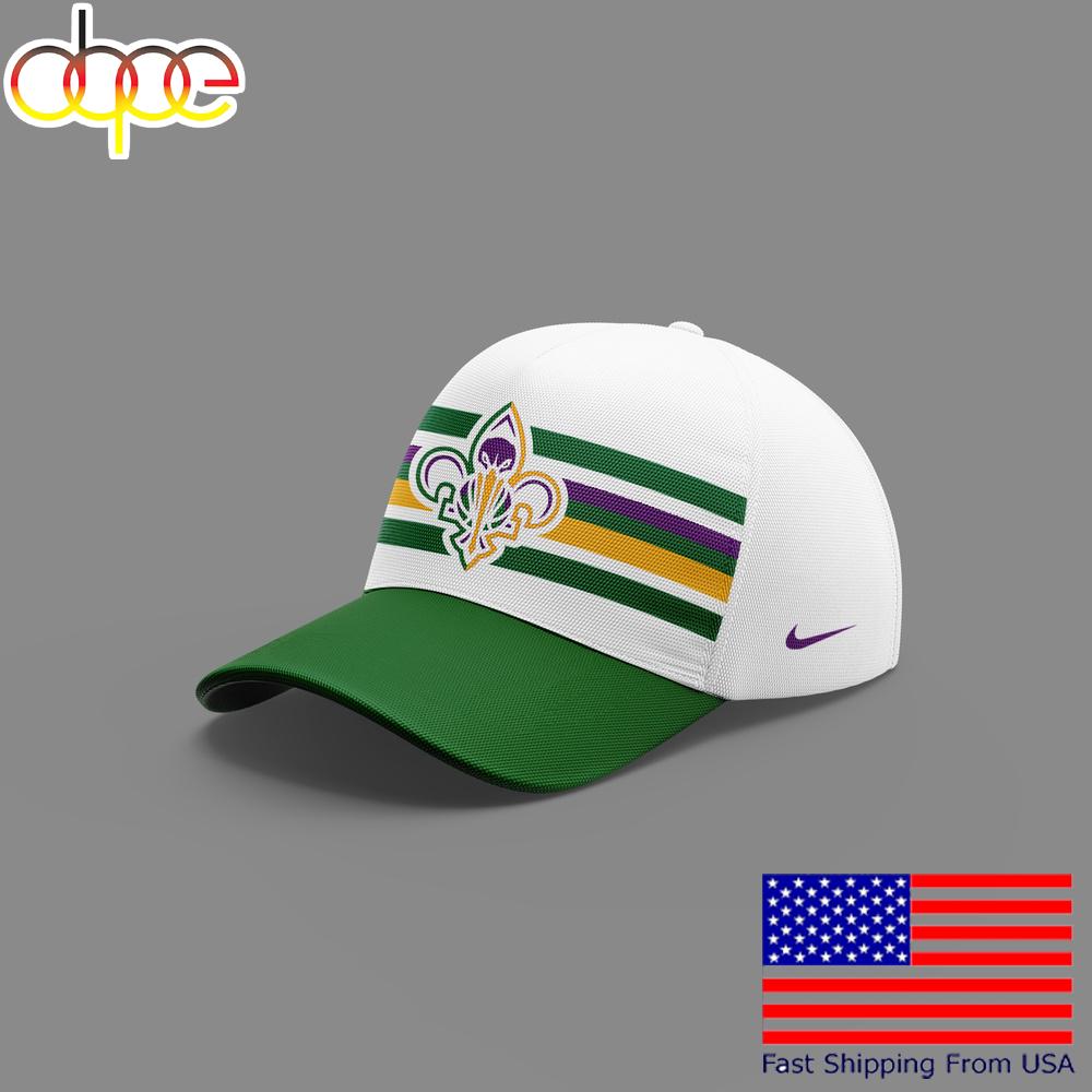 New Orleans Pelicans Basketball Mardi Gras 2025 Cap, Retro Baseball Cap