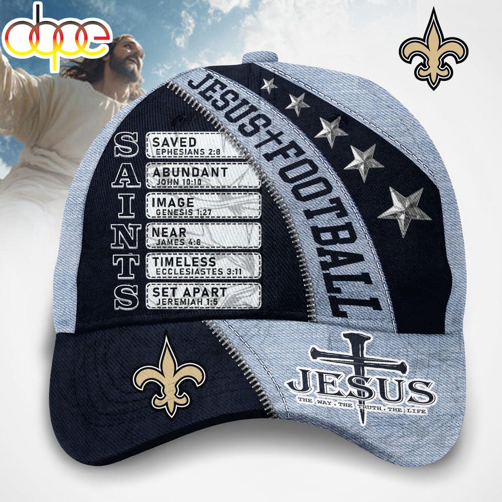 New Orleans Saints Jesus The Way The Truth The Life Baseball Cap