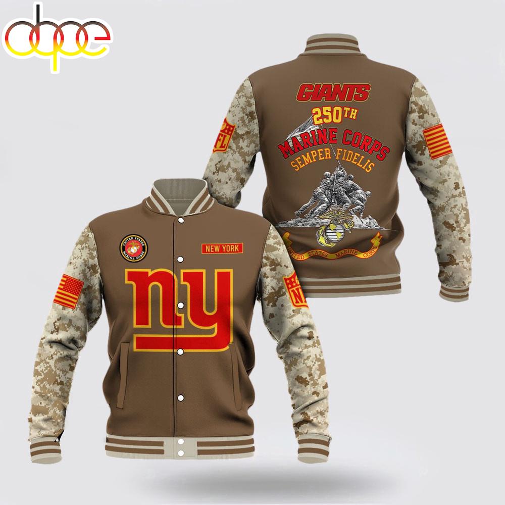 New York Giants x US Marine Corps Baseball Jacket