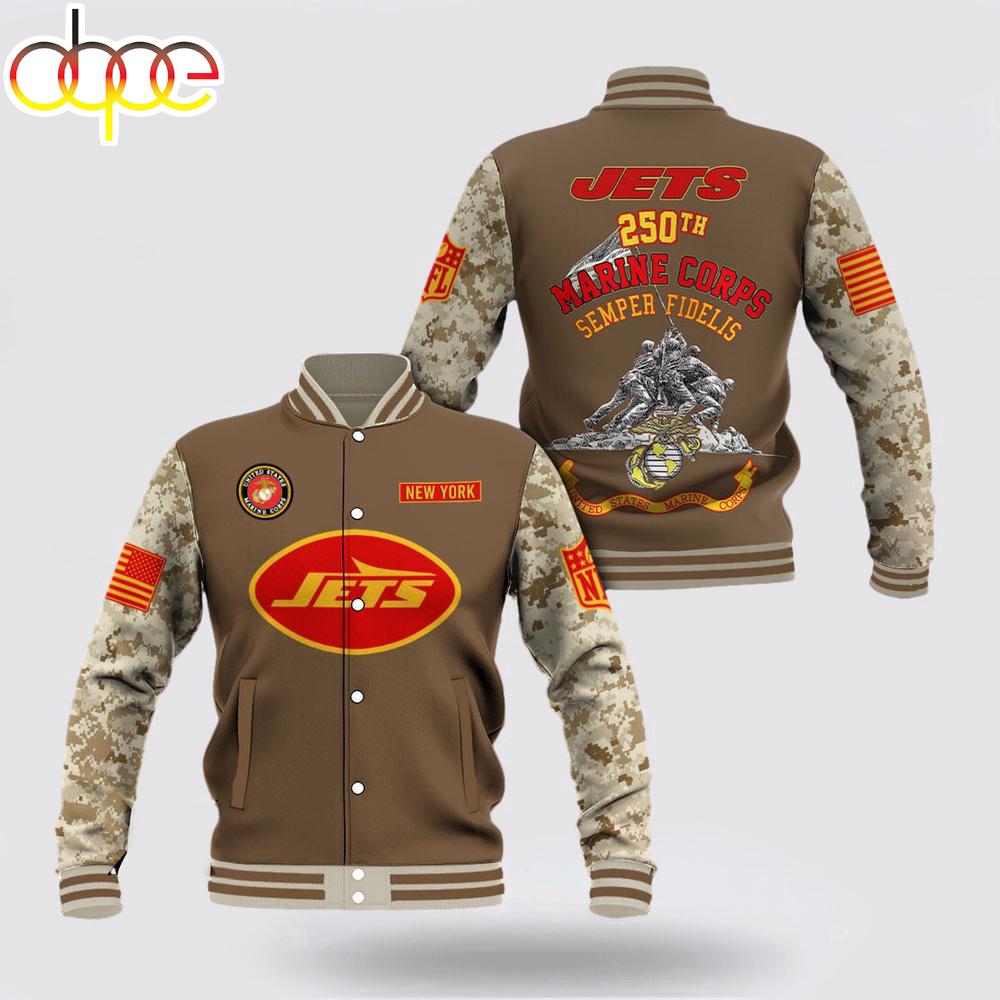 New York Jets  x US Marine Corps Baseball Jacket