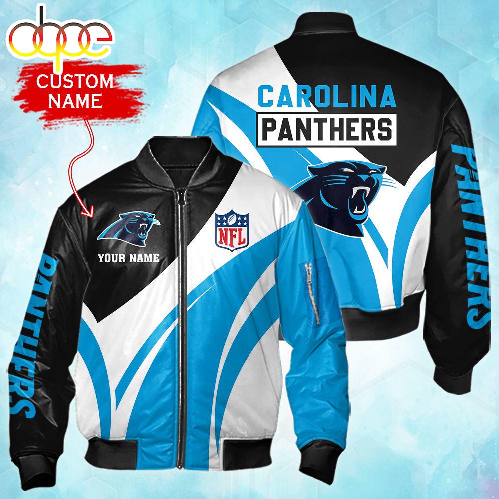 Nfl Carolina Panthers Personalized Bomber Jacket