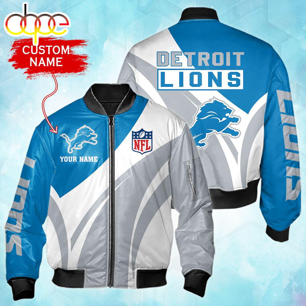 Nfl Detroit Lions Personalized Bomber Jacket