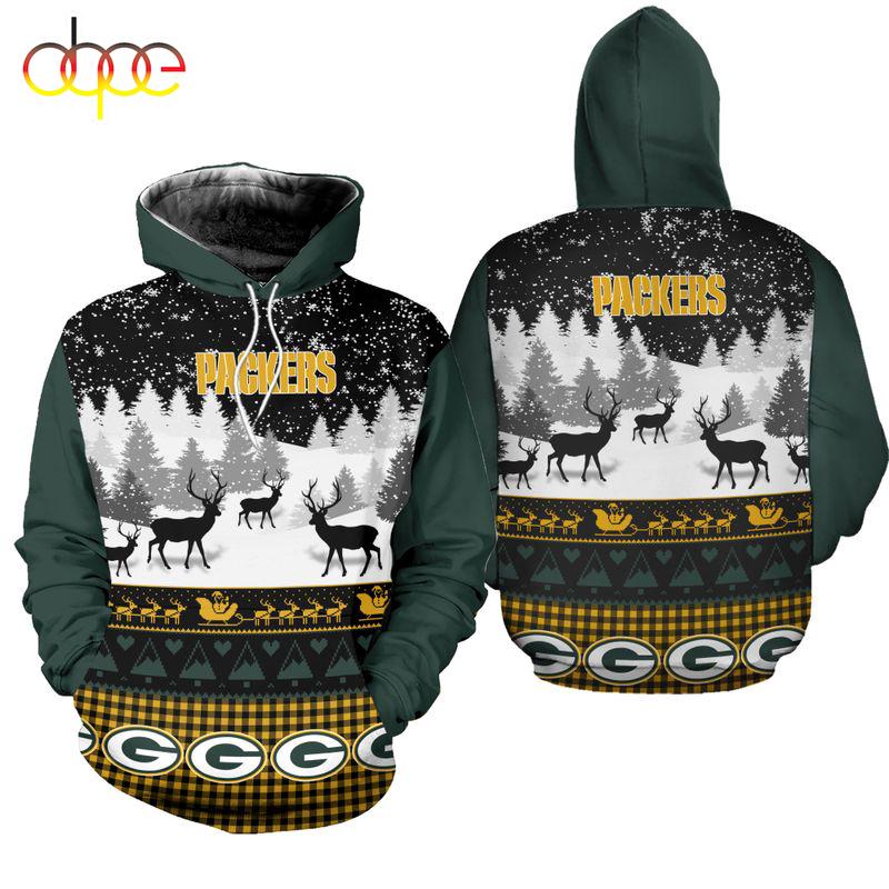 NFL Green Bay Packers 3D All Over Print Hoodie Shirt Gift For Xmas