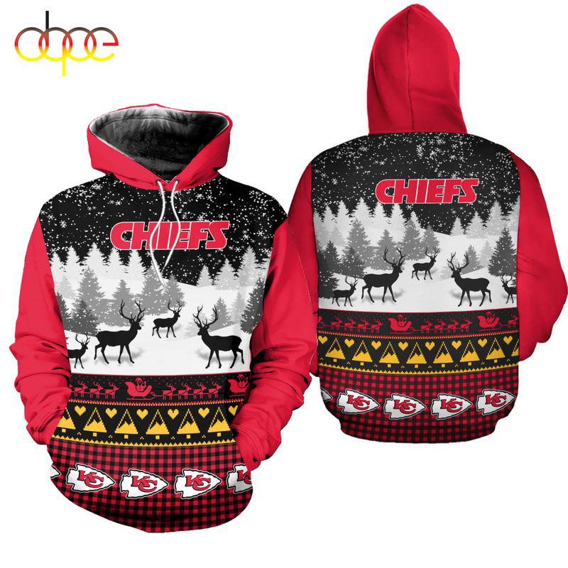 NFL Kansas City Chiefs 3D All Over Print Hoodie Shirt Gift For Xmas