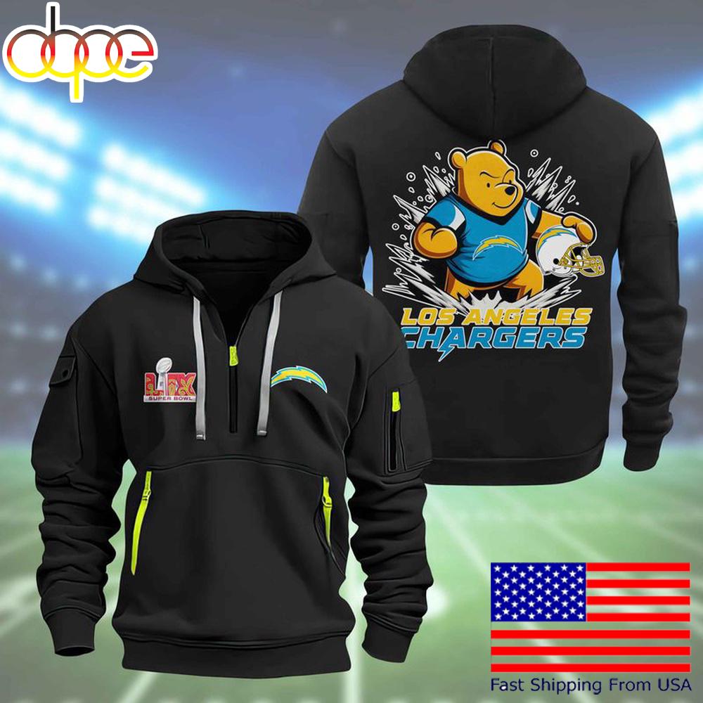 NFL Los Angeles Chargers Super Bowl LIX Limited Edition Quarter Zip Hoodie