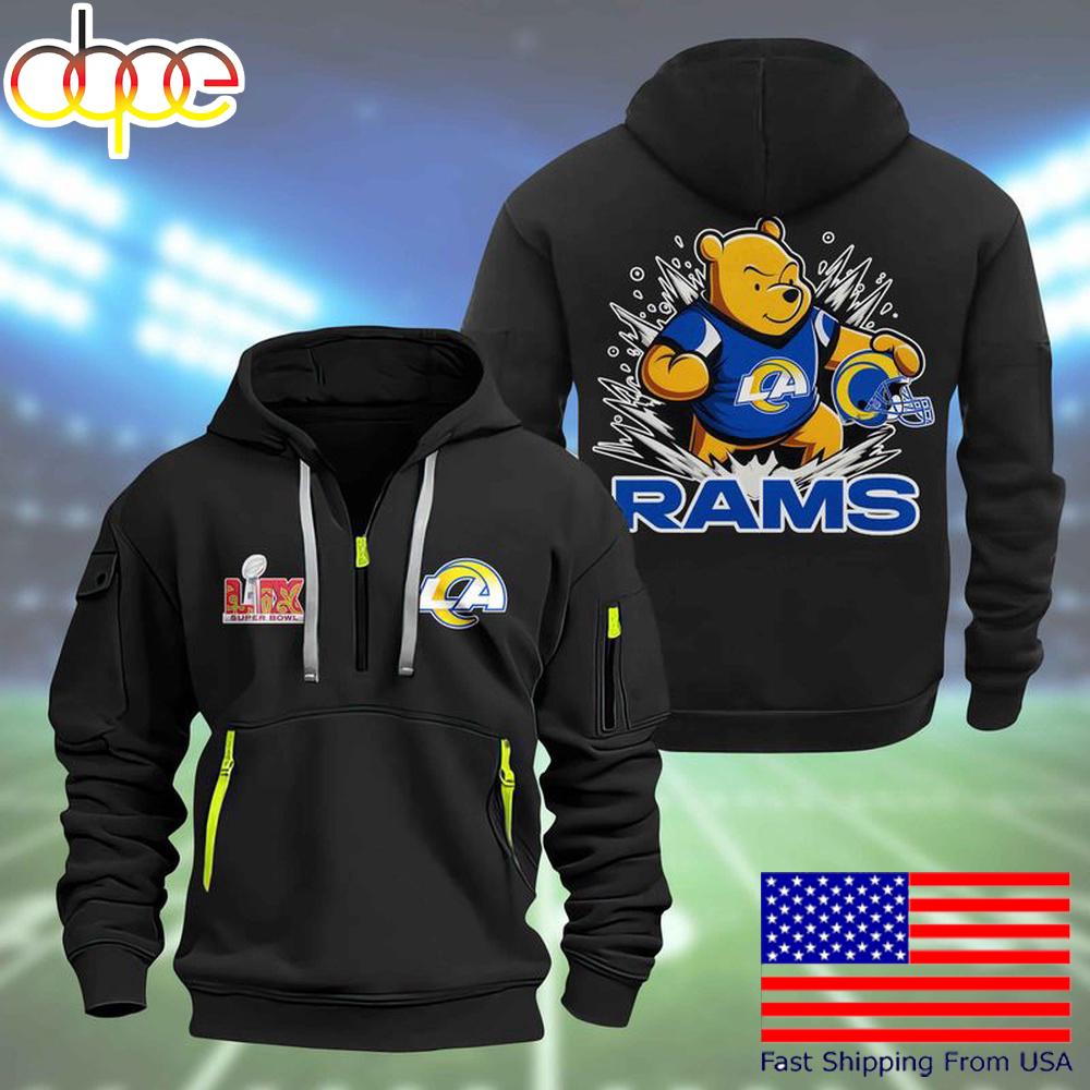 NFL Los Angeles Rams Super Bowl LIX Limited Edition Quarter Zip Hoodie
