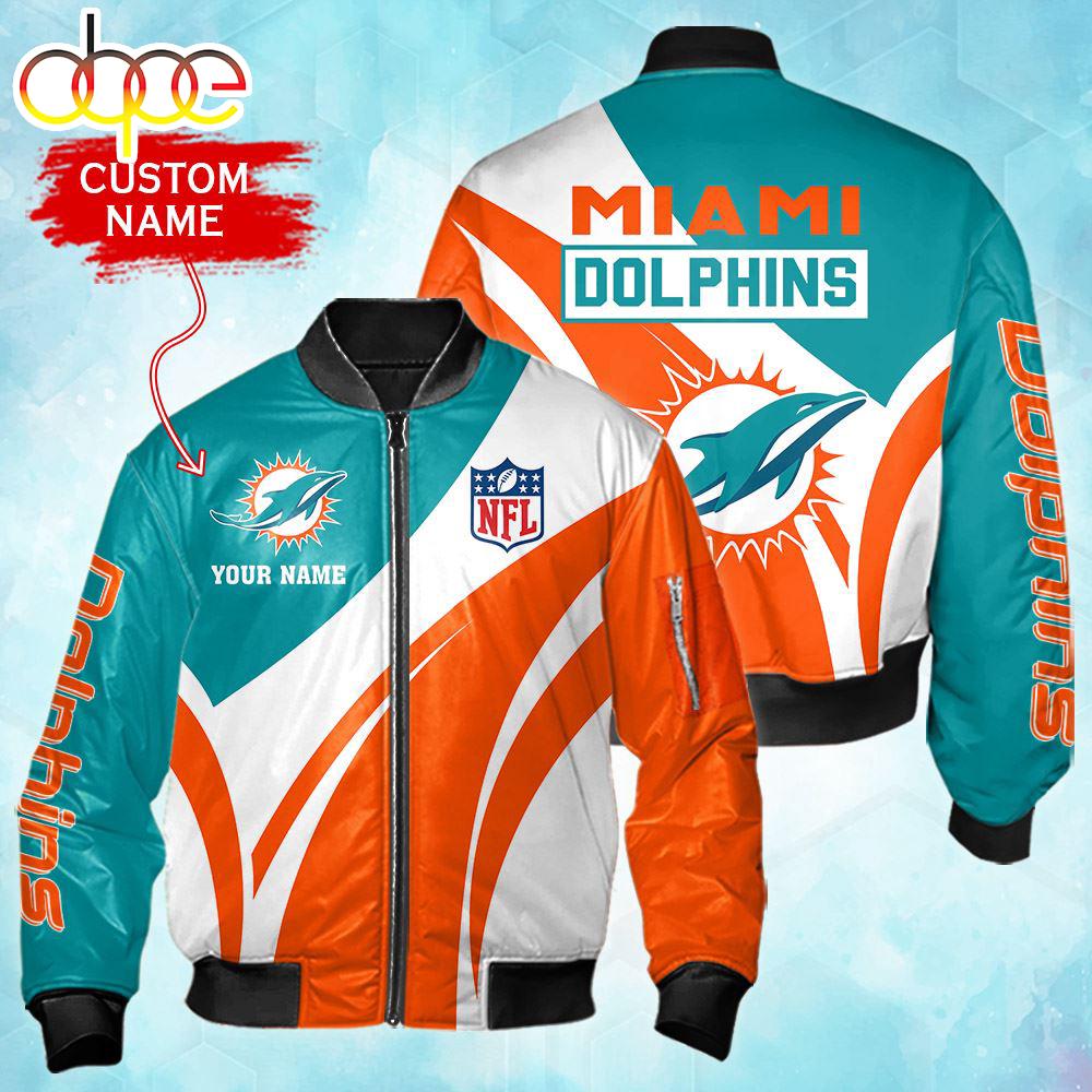 Nfl Miami Dolphins Personalized Bomber Jacket