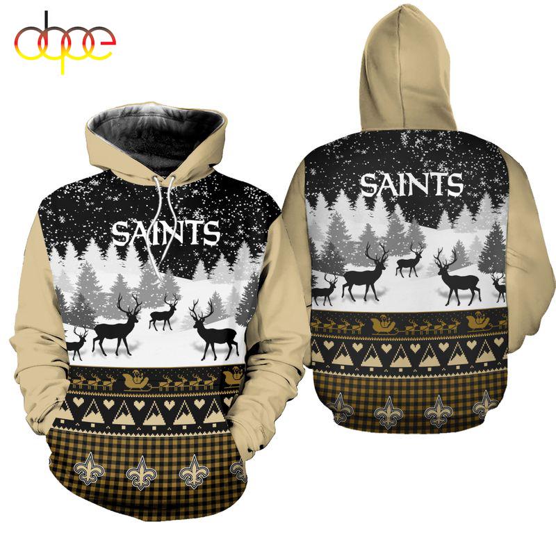 NFL New Orleans Saints 3D All Over Print Hoodie Shirt Gift For Xmas