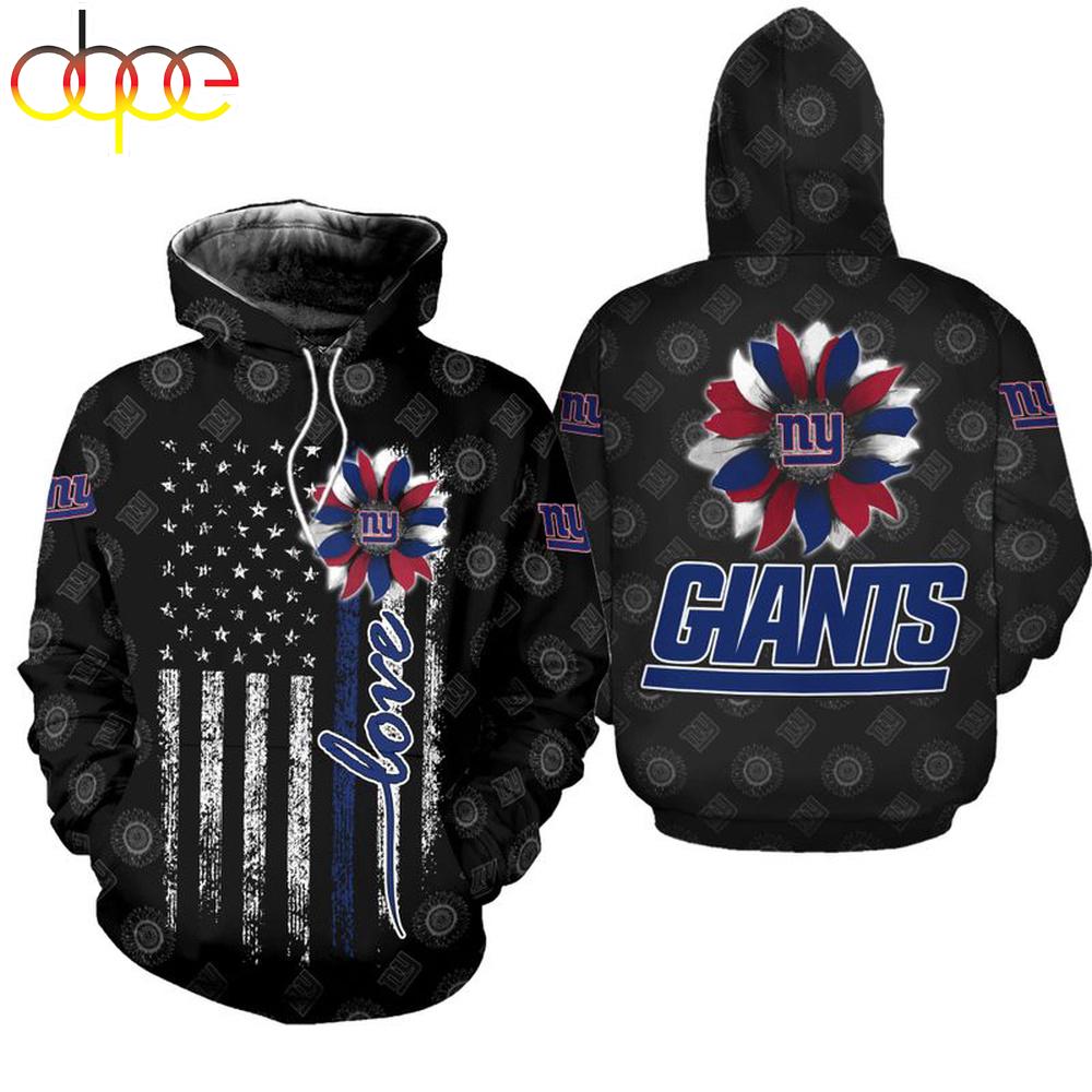 NFL New York Giants Sunflower All Over Print Hoodie Shirt