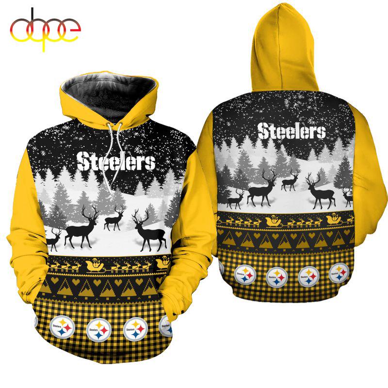 NFL Pittsburgh Steelers 3D All Over Print Hoodie Shirt Gift For Xmas