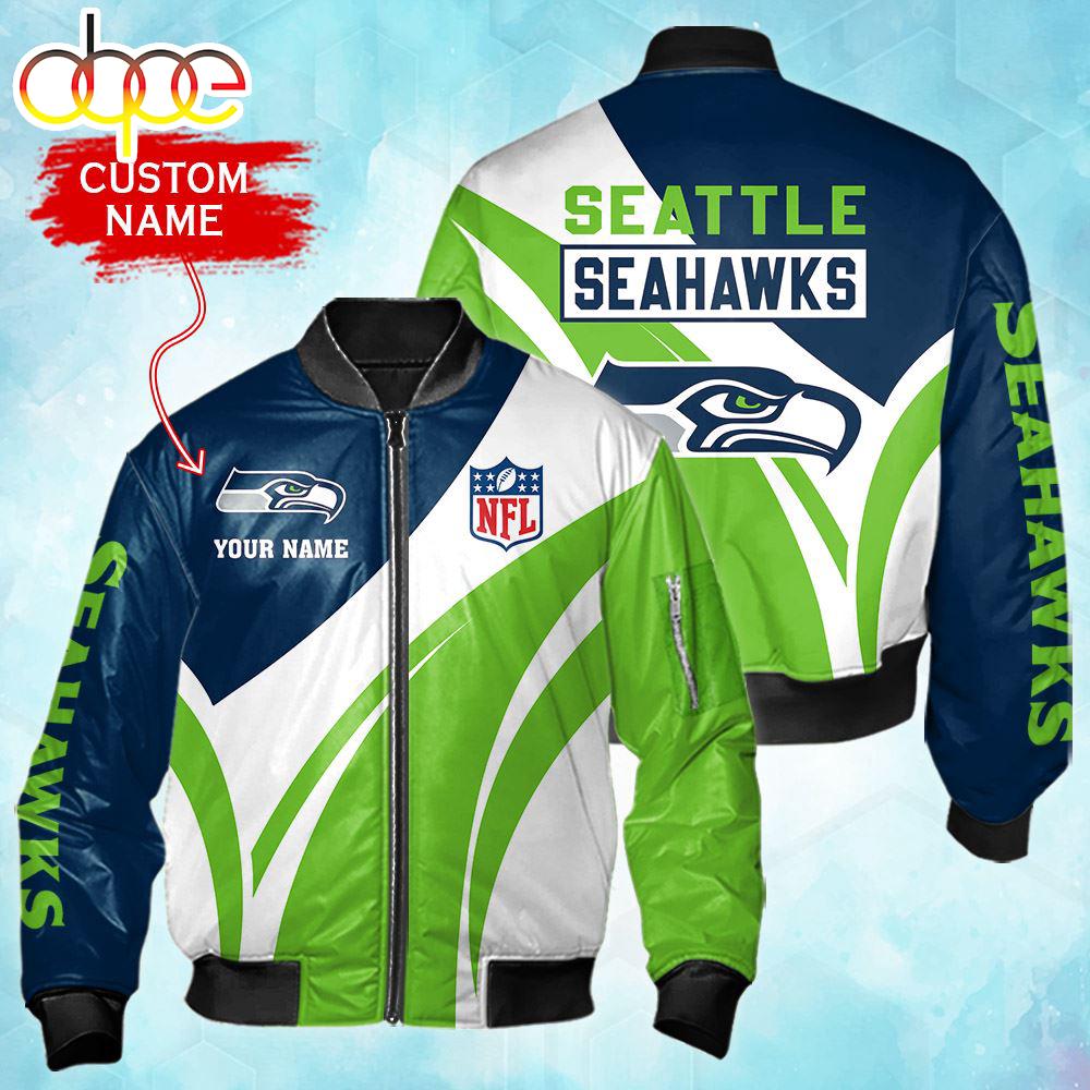 Nfl Seattle Seahawks Personalized Bomber Jacket