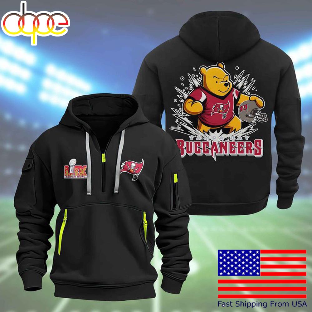 NFL Tampa Bay Buccaneers Super Bowl LIX Limited Edition Quarter Zip Hoodie