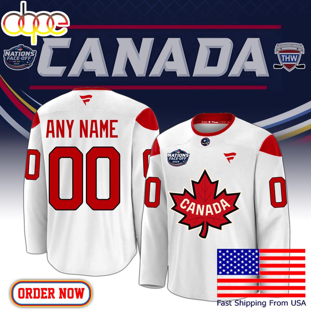 NHL 4 Nations Canada Premium Second Hockey Jersey