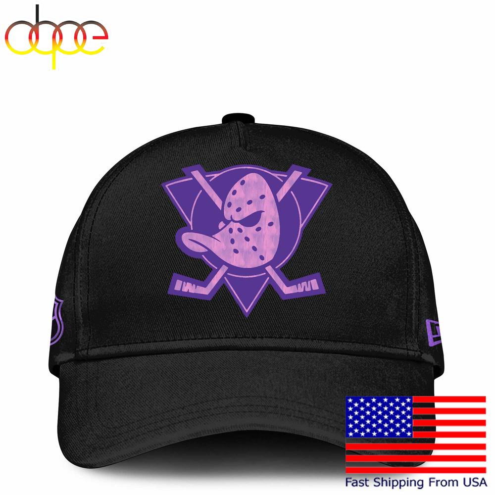 NHL Anaheim Ducks Limited Edition Black Fight Cancer Cap , Nhl Hockey Cap
