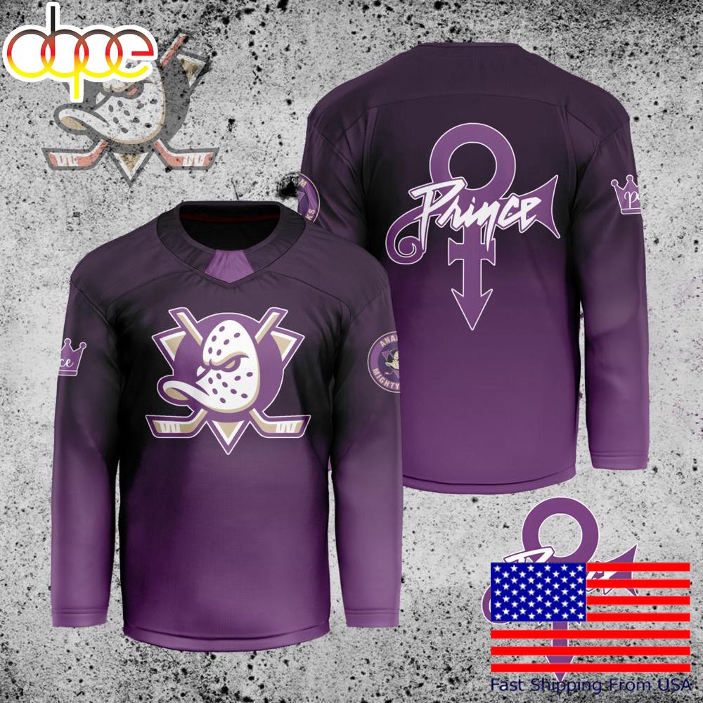 NHL Anaheim Ducks Prince Custom Hockey Jersey