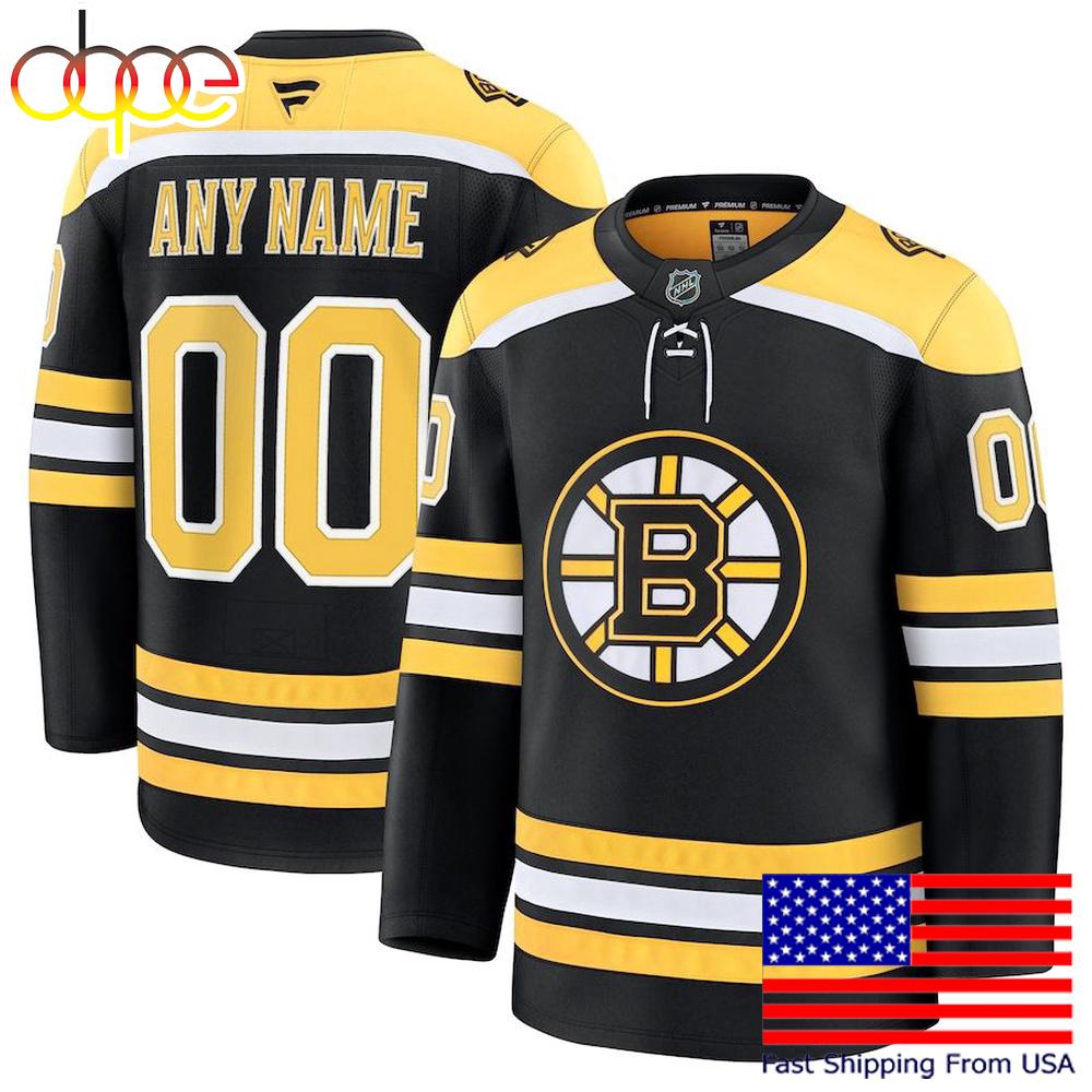 NHL Boston Bruins Home New Design 2025 Custom Hockey Jersey