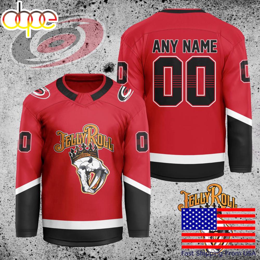 NHL Carolina Hurricanes Jelly Roll Custom Hockey Jersey