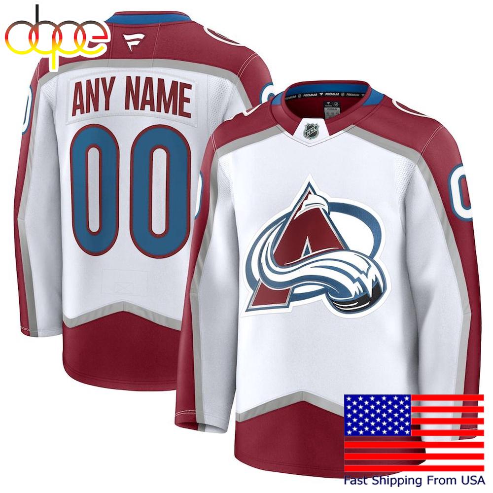 NHL Colorado Avalanche Away New Design 2025 Custom Hockey Jersey