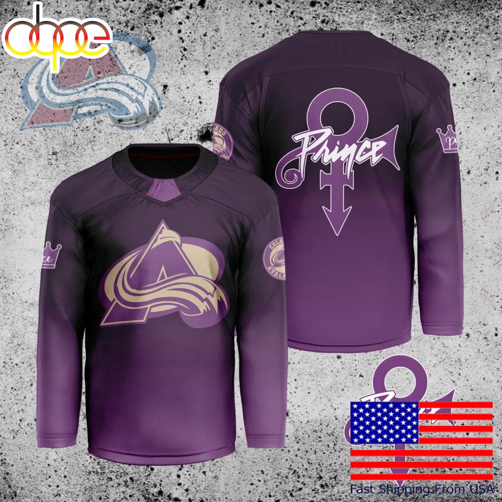 NHL Colorado Avalanche Prince Custom Hockey Jersey