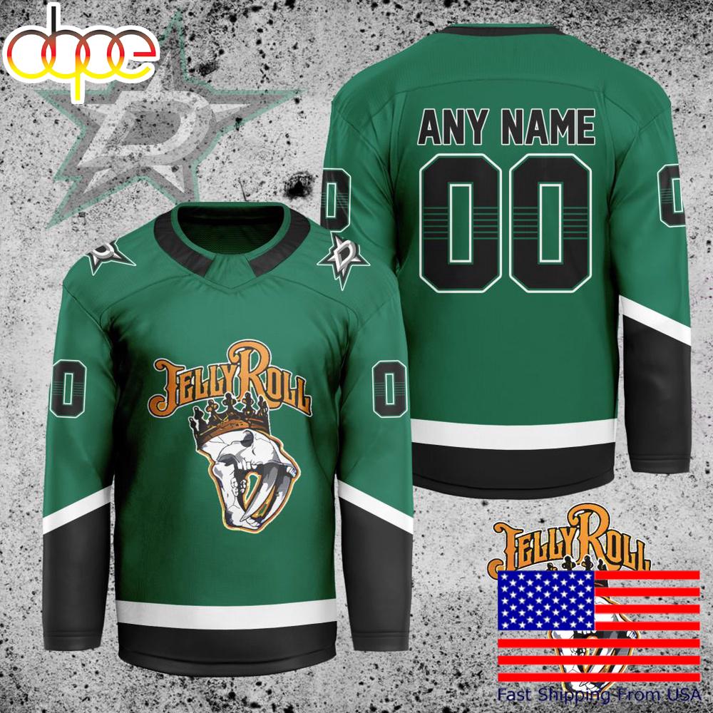 NHL Dallas Stars Jelly Roll Custom Hockey Jersey