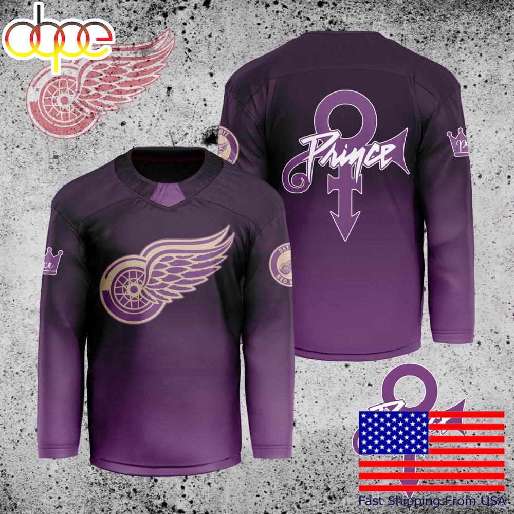 NHL Detroit Red Wings Prince Custom Hockey Jersey
