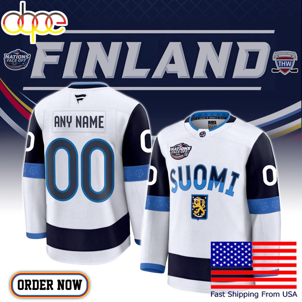 NHL Finland 4 Nations Face-Off 2025 Hockey Jersey