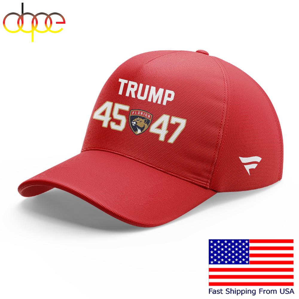 NHL Florida Panthers Hockey 2025 Limited Trump 45-47 Cap, Retro Baseball Cap