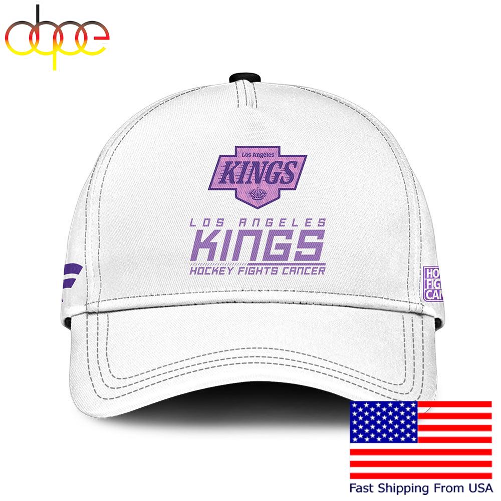 NHL Los Angeles Kings Hockey Fight Cancer Supporters Cap , Nhl Hockey Cap