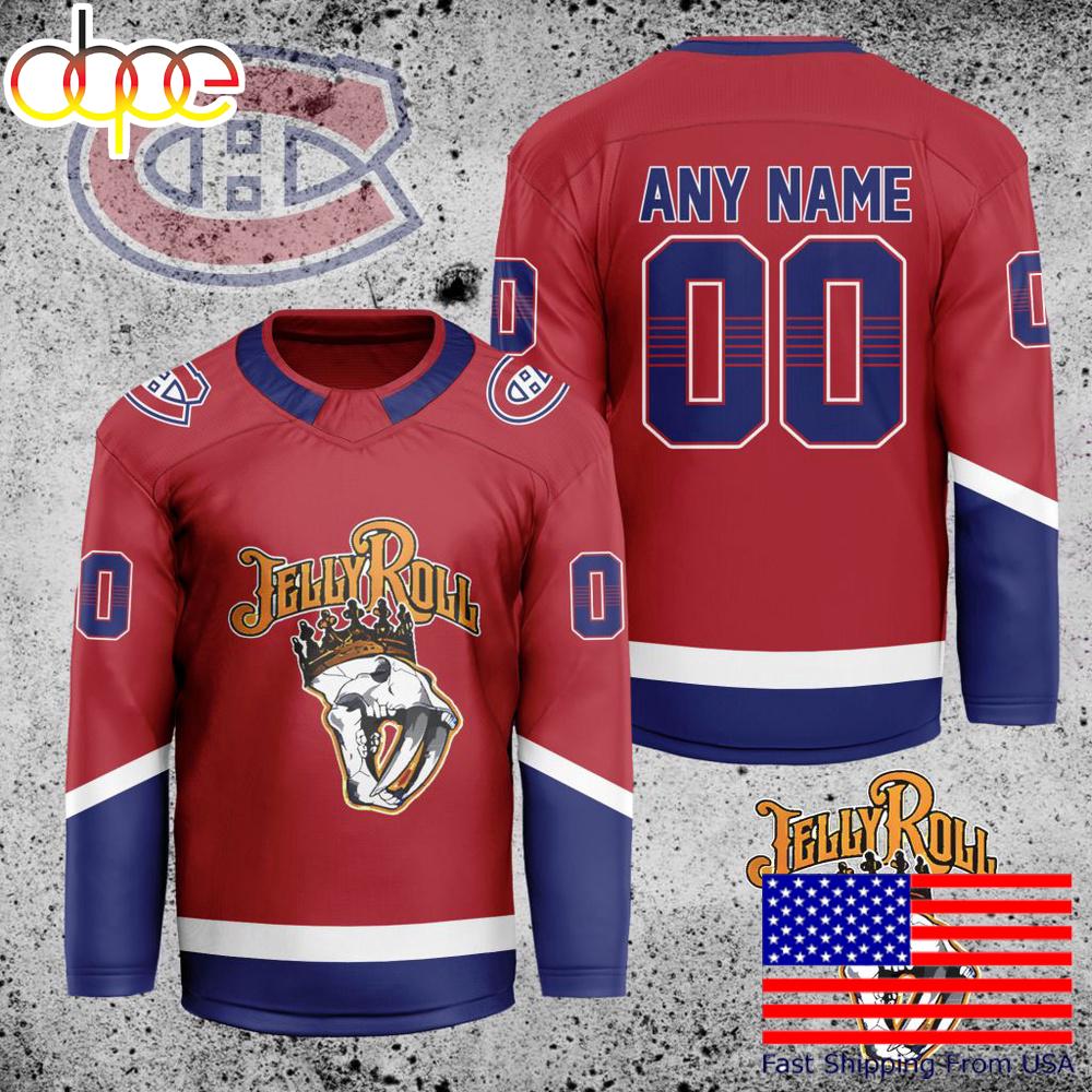 NHL Montreal Canadiens Jelly Roll Custom Hockey Jersey