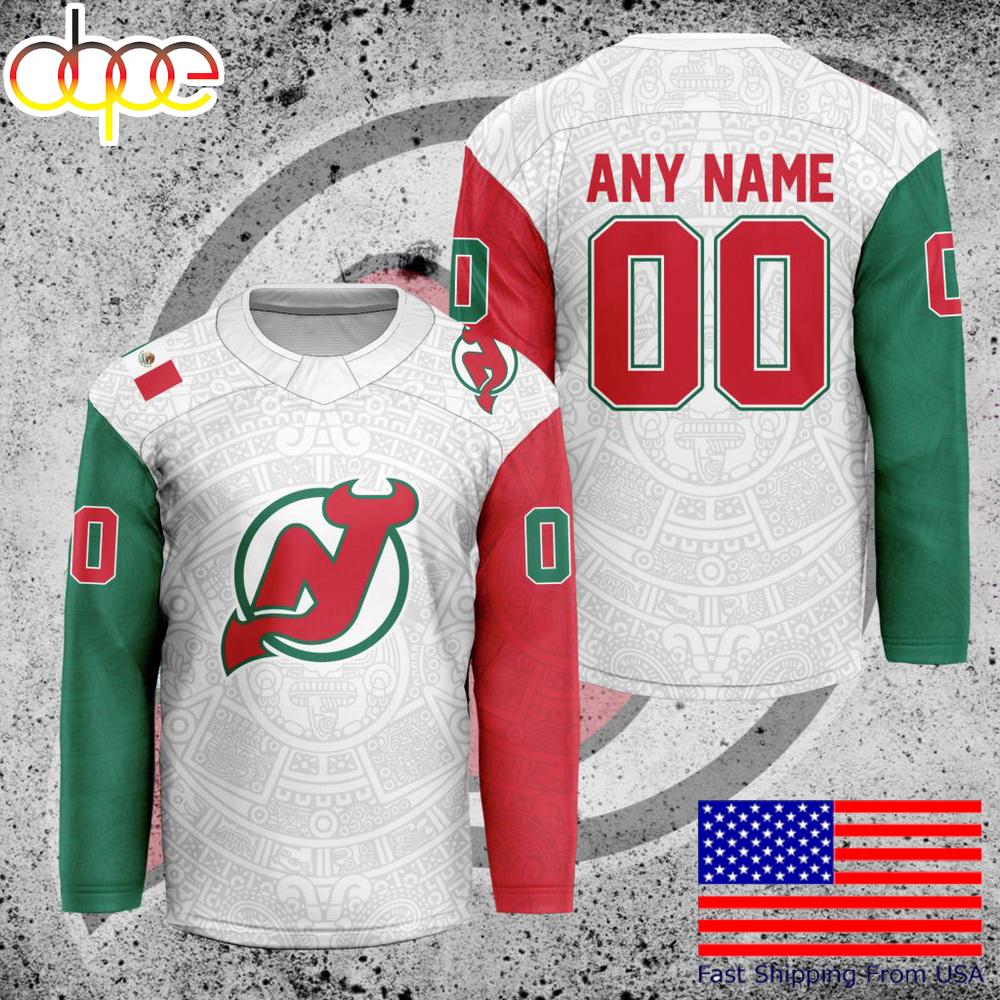 NHL New Jersey Devils Mexican Heritage Custom Hockey Jersey