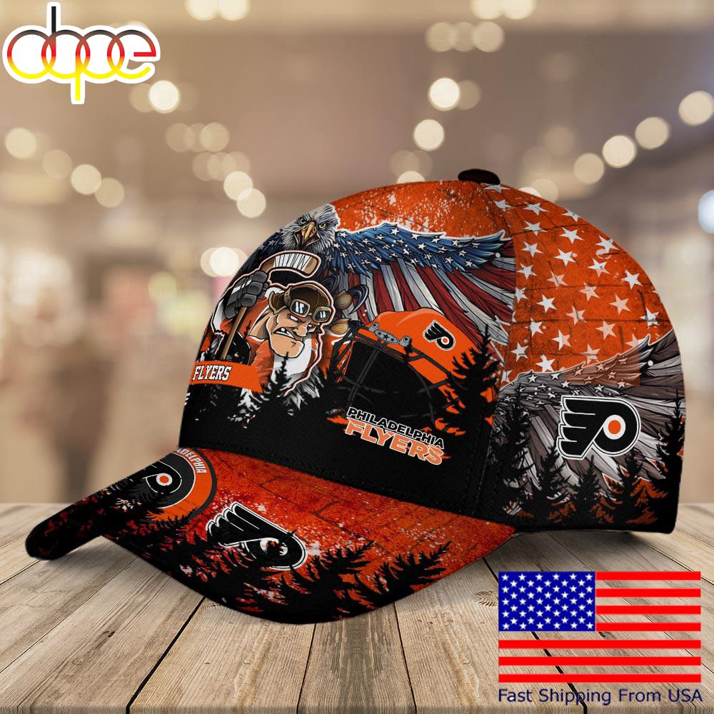 NHL Philadelphia Flyers Mascot Logo Custom Name Baseball Cap