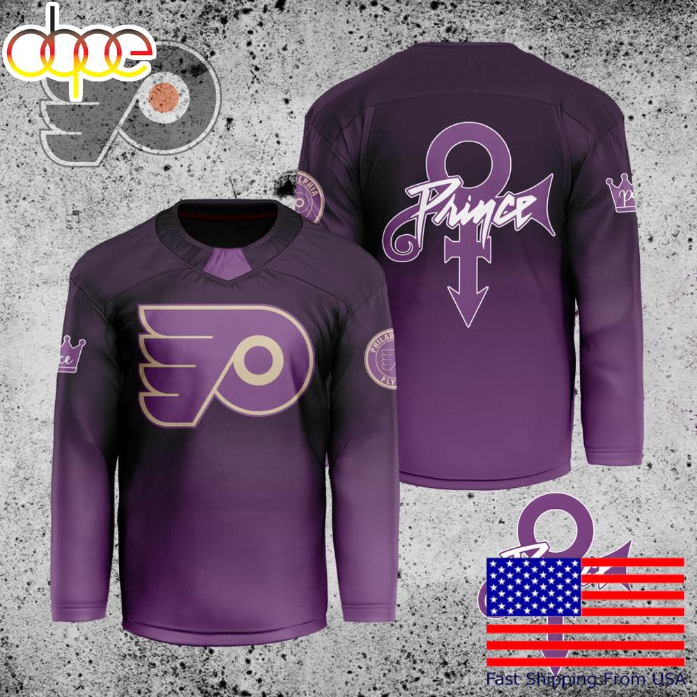 NHL Philadelphia Flyers Prince Custom Hockey Jersey