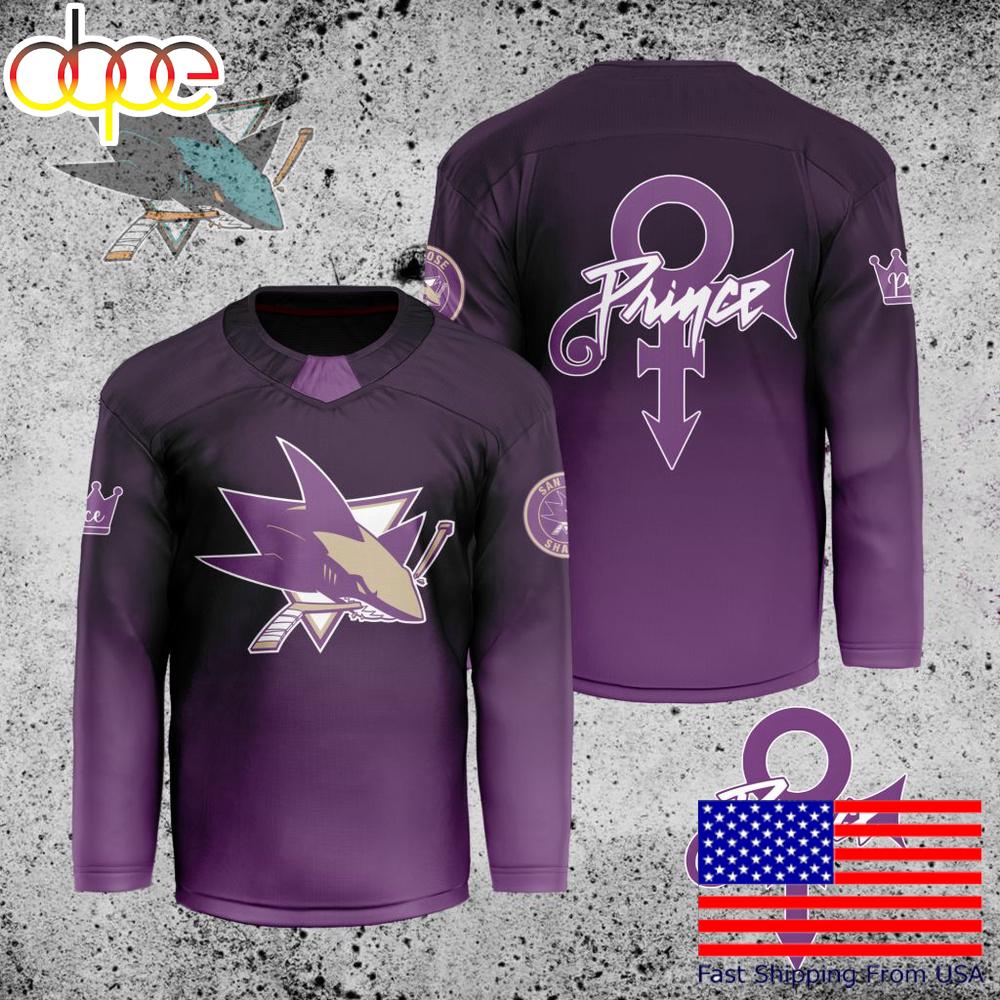 NHL San Jose Sharks Prince Custom Hockey Jersey