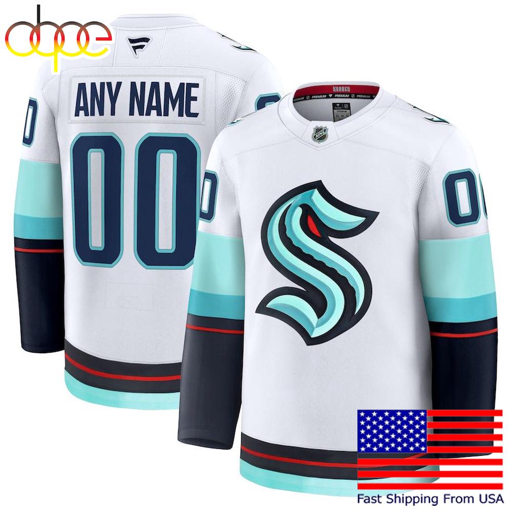 NHL Seattle Kraken Away New Design 2025 Custom Hockey Jersey