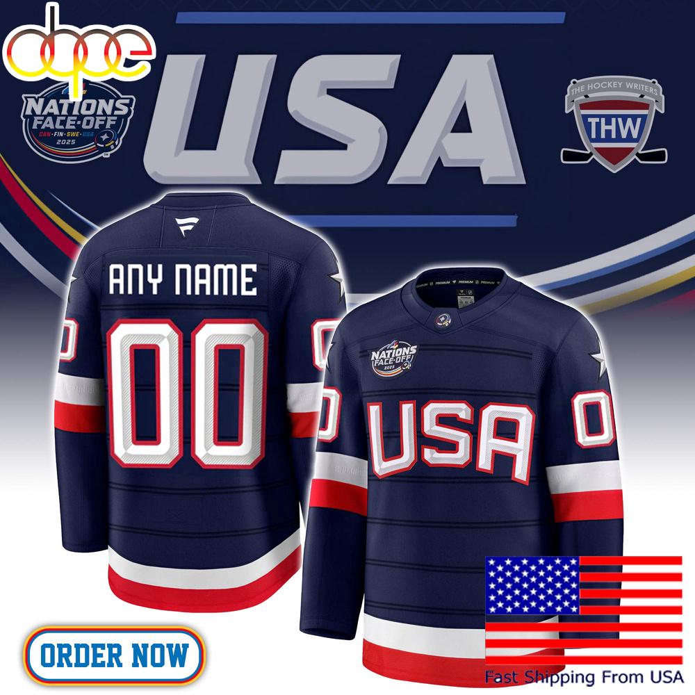 NHL USA 4 Nations Face-Off 2025 Hockey Jersey