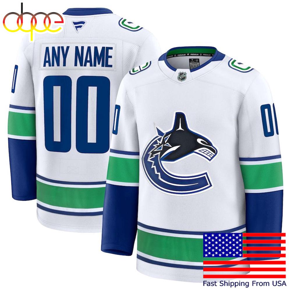 NHL Vancouver Canucks Away New Design 2025 Custom Hockey Jersey