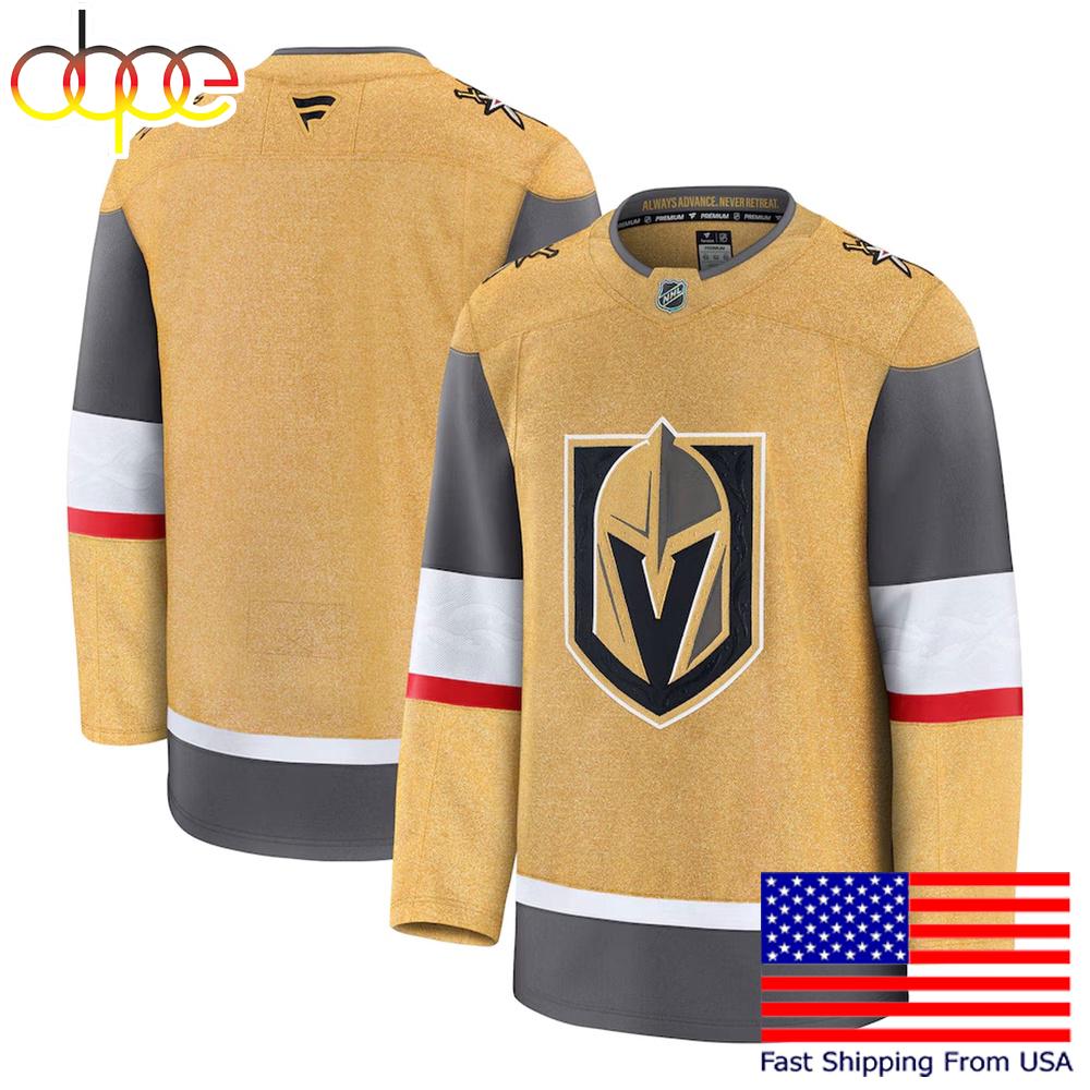 NHL Vegas Golden Knights Gold Limited Hockey Jersey, Vegas Golden Knights Jersey